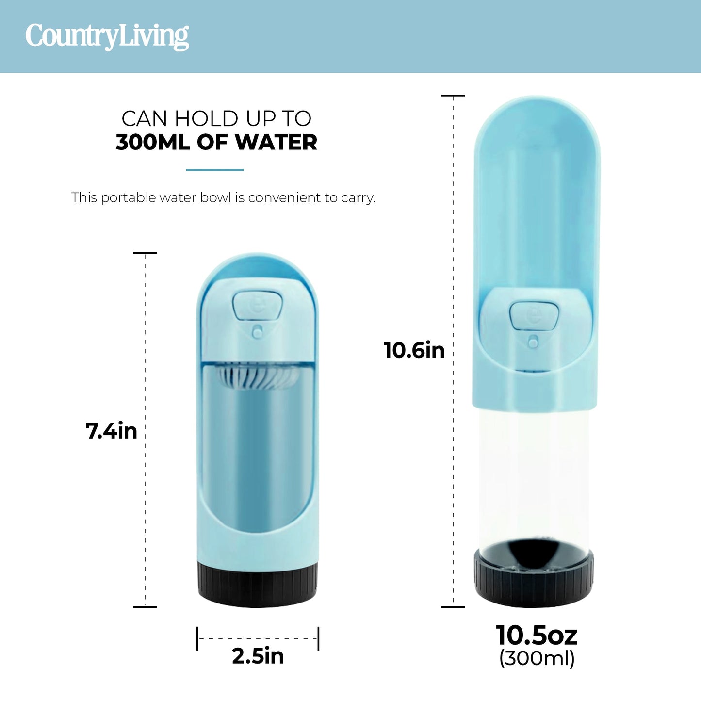 π§ Portable Dog Water Bottle β Leak-Proof, Foldable & Charcoal Filter