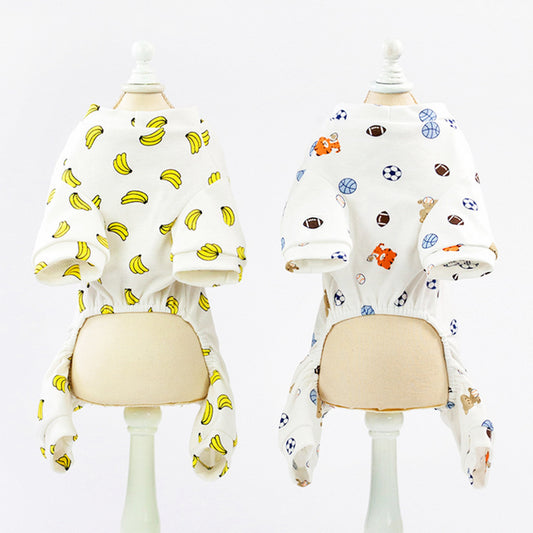 Warm Dogs Pajamas For Small Pet Dog Cat Clothes
